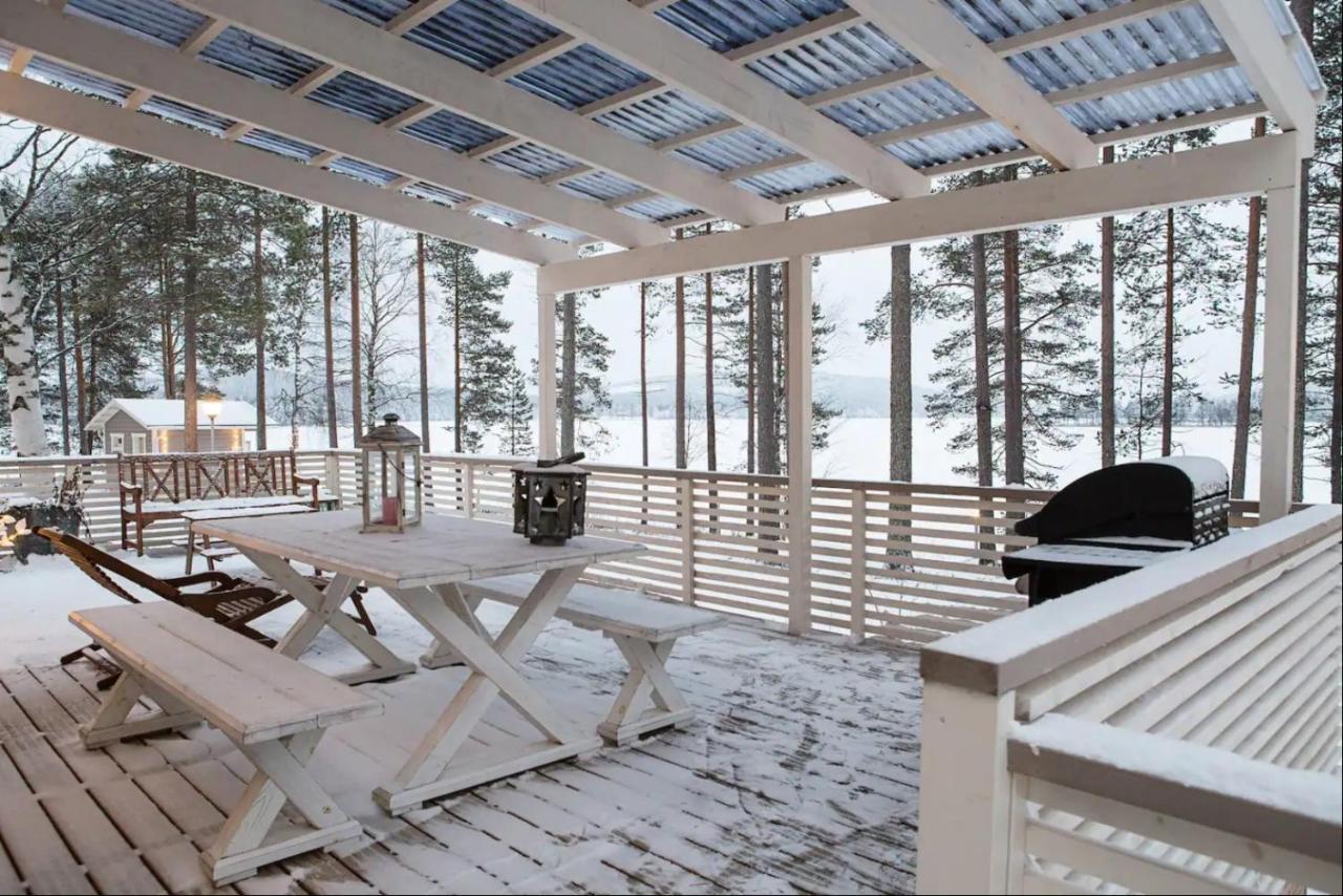Luxurious Villa Kinos With Jacuzzi Рованиеми Экстерьер фото