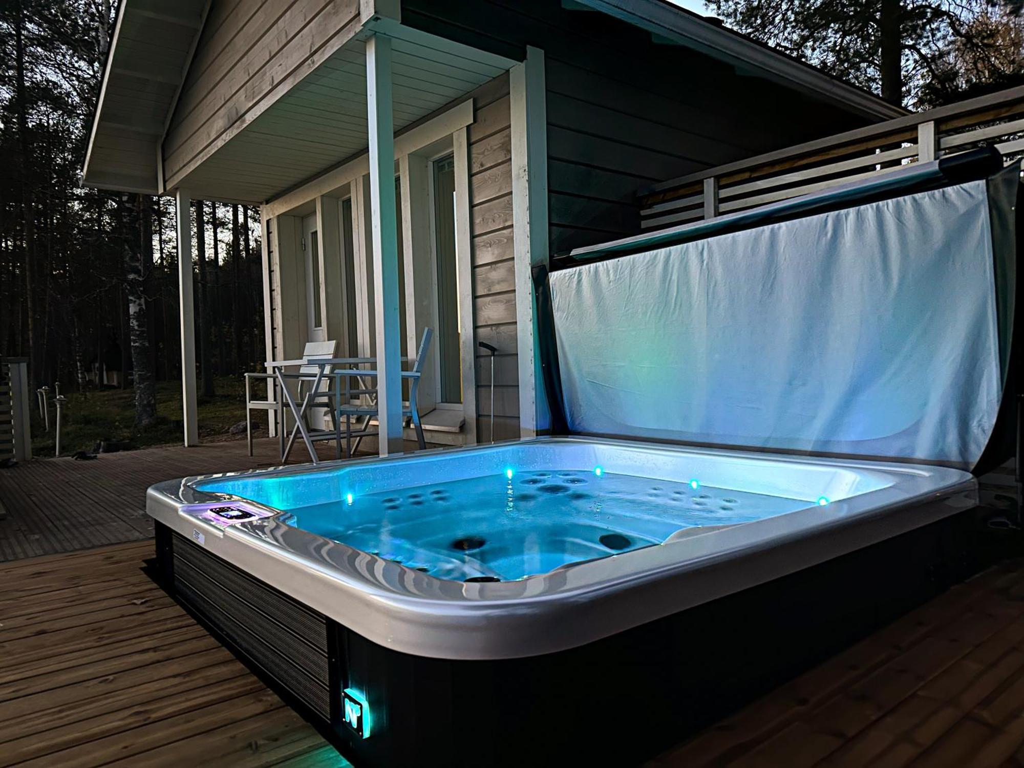 Luxurious Villa Kinos With Jacuzzi Рованиеми Экстерьер фото